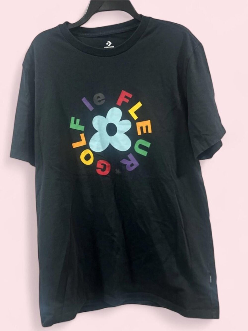 Converse x GOLF LE FLEUR black graphic tee
